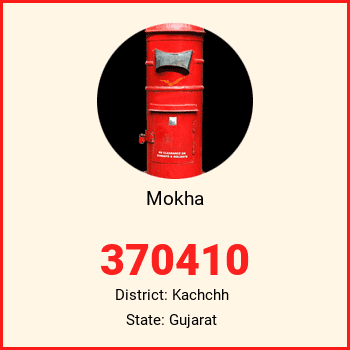 Mokha pin code, district Kachchh in Gujarat