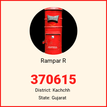 Rampar R pin code, district Kachchh in Gujarat