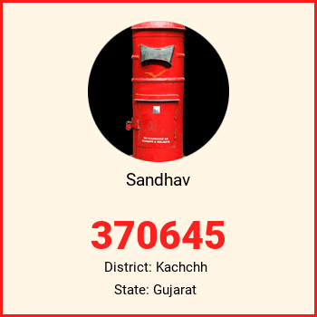 Sandhav pin code, district Kachchh in Gujarat