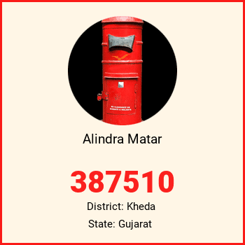 Alindra Matar pin code, district Kheda in Gujarat
