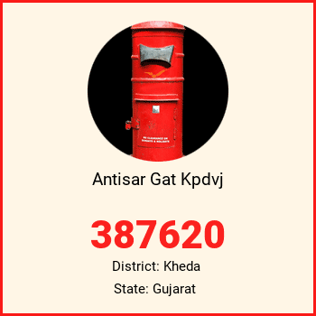 Antisar Gat Kpdvj pin code, district Kheda in Gujarat
