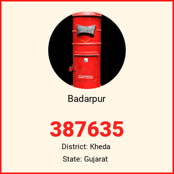 Badarpur pin code, district Kheda in Gujarat