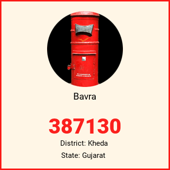 Bavra pin code, district Kheda in Gujarat