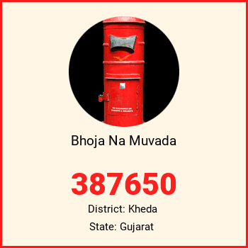 Bhoja Na Muvada pin code, district Kheda in Gujarat