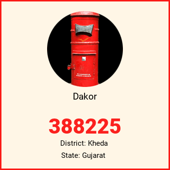 Dakor pin code, district Kheda in Gujarat