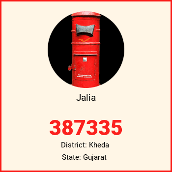 Jalia pin code, district Kheda in Gujarat