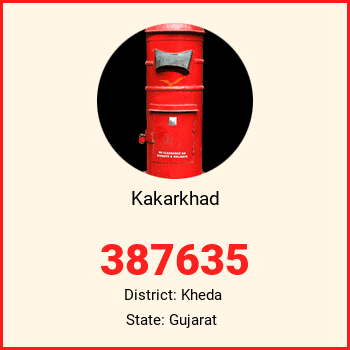 Kakarkhad pin code, district Kheda in Gujarat