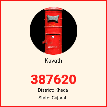 Kavath pin code, district Kheda in Gujarat