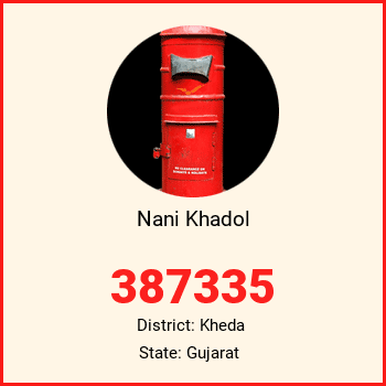 Nani Khadol pin code, district Kheda in Gujarat