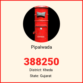 Pipalwada pin code, district Kheda in Gujarat
