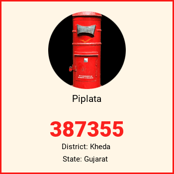 Piplata pin code, district Kheda in Gujarat