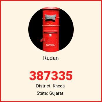 Rudan pin code, district Kheda in Gujarat