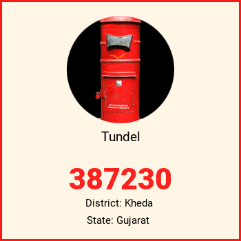 Tundel pin code, district Kheda in Gujarat