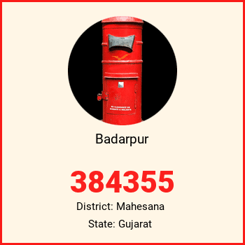 Badarpur pin code, district Mahesana in Gujarat