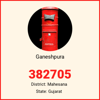 Ganeshpura pin code, district Mahesana in Gujarat