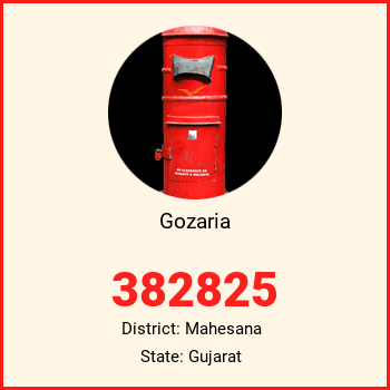 Gozaria pin code, district Mahesana in Gujarat