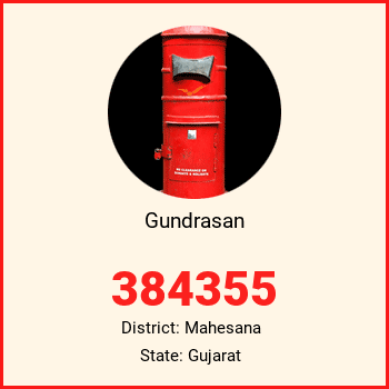 Gundrasan pin code, district Mahesana in Gujarat