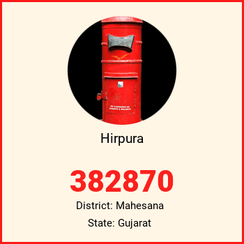Hirpura pin code, district Mahesana in Gujarat