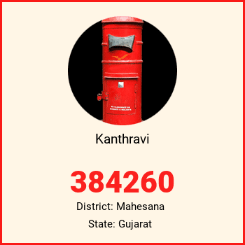 Kanthravi pin code, district Mahesana in Gujarat
