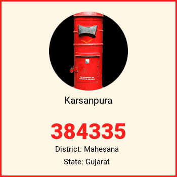 Karsanpura pin code, district Mahesana in Gujarat
