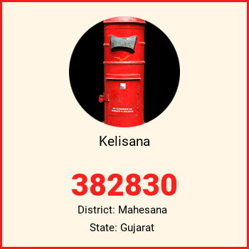 Kelisana pin code, district Mahesana in Gujarat