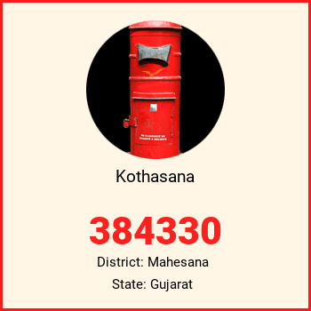 Kothasana pin code, district Mahesana in Gujarat