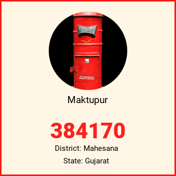 Maktupur pin code, district Mahesana in Gujarat