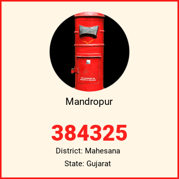 Mandropur pin code, district Mahesana in Gujarat