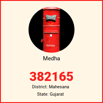 Medha pin code, district Mahesana in Gujarat