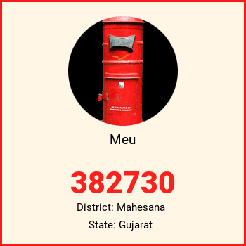 Meu pin code, district Mahesana in Gujarat