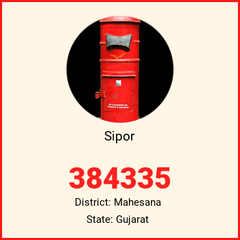 Sipor pin code, district Mahesana in Gujarat