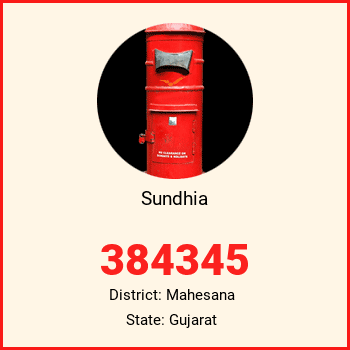 Sundhia pin code, district Mahesana in Gujarat