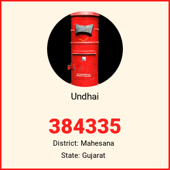 Undhai pin code, district Mahesana in Gujarat