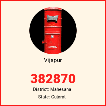 Vijapur pin code, district Mahesana in Gujarat