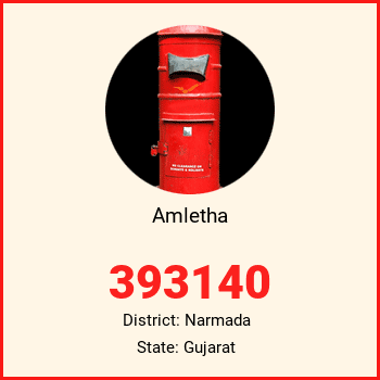 Amletha pin code, district Narmada in Gujarat