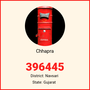 Chhapra pin code, district Navsari in Gujarat