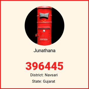 Junathana pin code, district Navsari in Gujarat