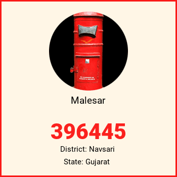 Malesar pin code, district Navsari in Gujarat