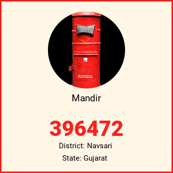 Mandir pin code, district Navsari in Gujarat