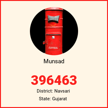 Munsad pin code, district Navsari in Gujarat