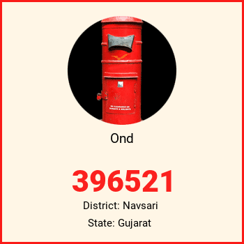 Ond pin code, district Navsari in Gujarat