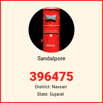 Sandalpore pin code, district Navsari in Gujarat