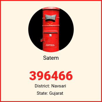 Satem pin code, district Navsari in Gujarat