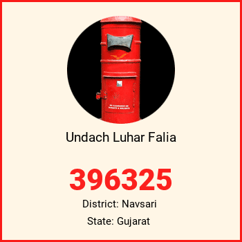 Undach Luhar Falia pin code, district Navsari in Gujarat
