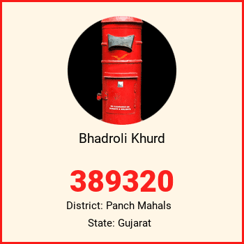 Bhadroli Khurd pin code, district Panch Mahals in Gujarat