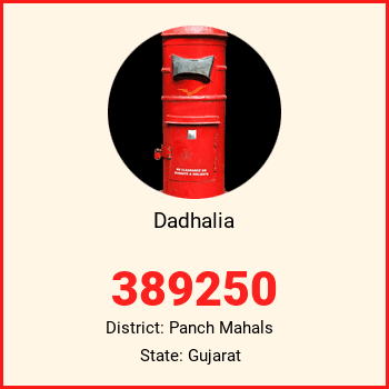 Dadhalia pin code, district Panch Mahals in Gujarat