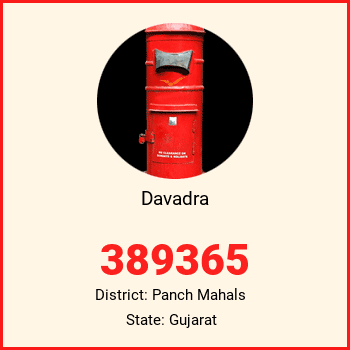 Davadra pin code, district Panch Mahals in Gujarat