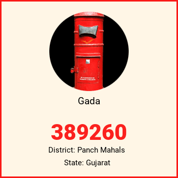Gada pin code, district Panch Mahals in Gujarat