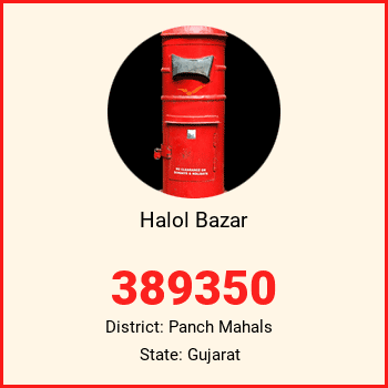 Halol Bazar pin code, district Panch Mahals in Gujarat
