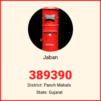Jaban pin code, district Panch Mahals in Gujarat